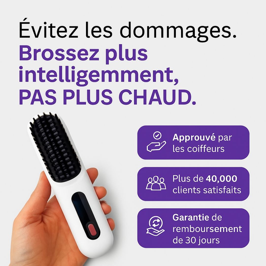Brosse Lissante Chauffante – GoBrush PRO
